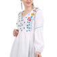 Casual Regular Sleeves Embroidered Women White Top