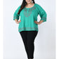 Plus Size Embroidered Top