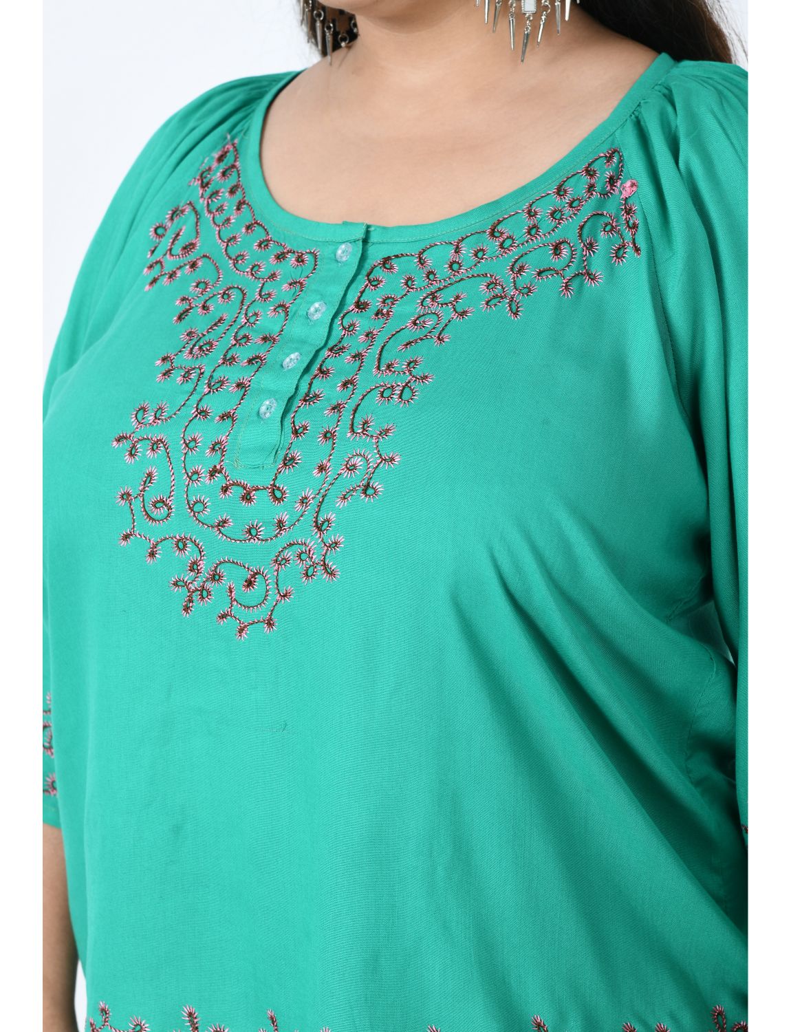 Plus Size Embroidered Top