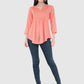 Women Top Pich Rayon Casual Regular Fit and Flare 3/4 Sleeve