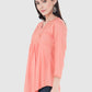 Women Top Pich Rayon Casual Regular Fit and Flare 3/4 Sleeve