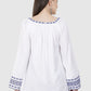 Women Top White Casual Regular Sleeve