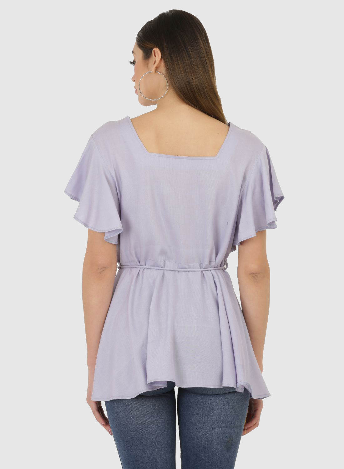 Women Top Purple Regular Fit and Flare