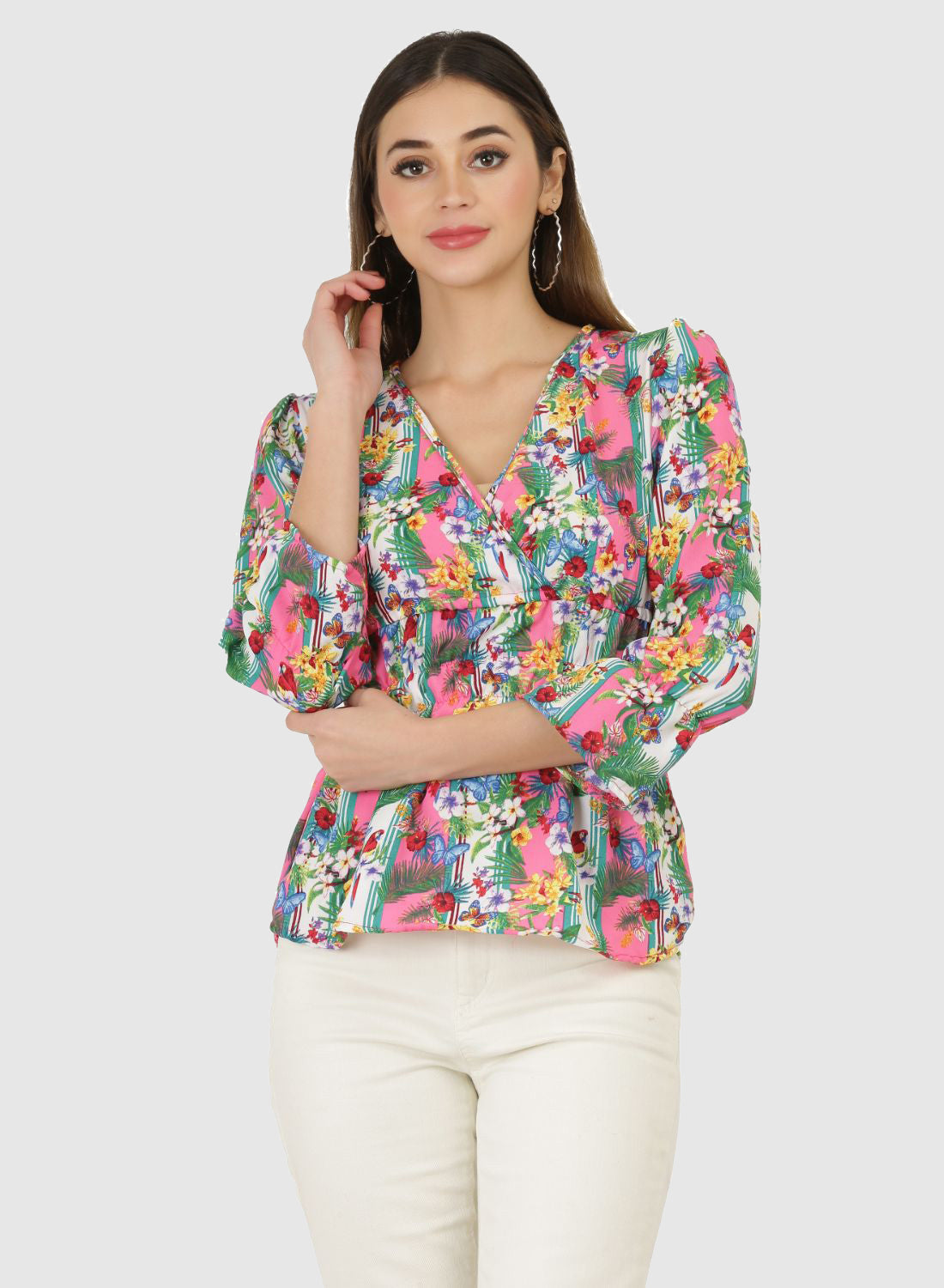 Women Top Multi Printed Fit and Flare