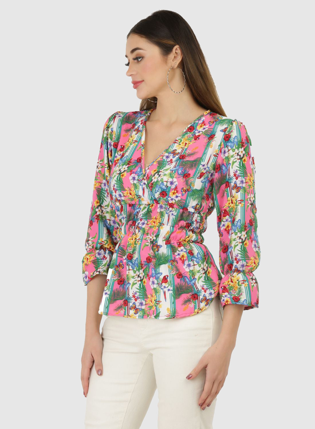 Women Top Multi Printed Fit and Flare