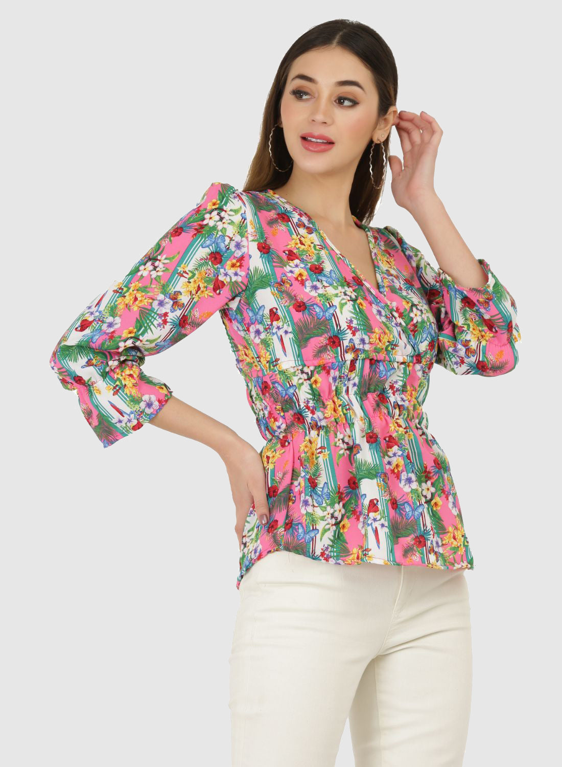 Women Top Multi Printed Fit and Flare